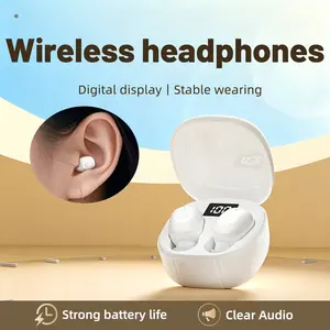 Wireless noise cancelling earphones, 6.0 wireless Bluetooth earphones, 10H ultra long battery life, angel ring touch operation, high-definition sound quality, Bluetooth earphones suitable for gaming (Black)