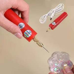 Micro Handheld Drill Bits, 0.7-1.2mm Crystal Epoxy For Resin Jewelry Making Mini Electric Drill Set DIY ABS