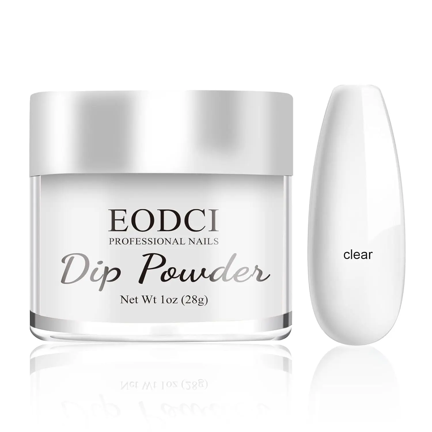 Dip Powder Clear Color 1 Oz/28g Nail Dipping Powder French Nails Art Starter Manicure DIY Salon Home Gift for Women,No Need Nail Lamp Cured,summerwins