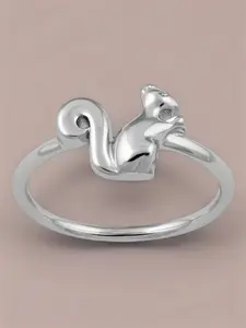 Fashionable and personalized forest squirrel animal women's ring suitable for daily parties, banquets, celebrations, and holiday gifts