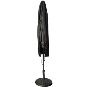 Direct Wicker UC-001-BK Patio All-Season Umbrella Cover, Built-in Vents, Waterproof & Durable Polyester