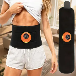 Abdominal Muscle Stimulator Belt - Waist Training Belt 8 Mode Ab Toner for Core Training, Electronic Muscle Stimulating Belt for Home Stomach Workout, Men & Women