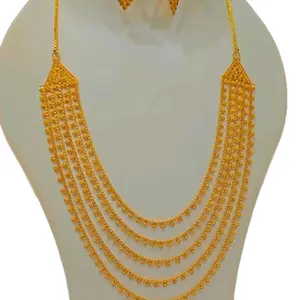 Gold Jewelry Set 18K Gold Accessories for Women - Earrings, Rings & Sweetheart Gifts with Decorative Design