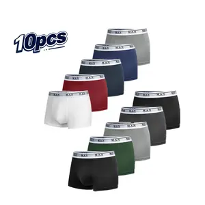 10-Pack Alimens&Gentle Men's Essential Boxers Underwear – Lightweight, Breathable, Stretchy, Moisture Wicking, Great Value for Daily Comfort