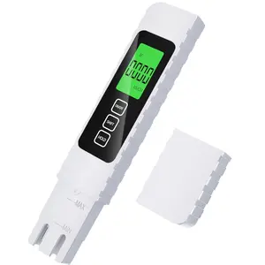 4 in 1 Digital Water Quality Tester - TDS/EC/Temperature（°C/°F）TDS Meter | 0-9999 ppm | Accurate and Professional for Drinking Water, Hydroponics, Aquariums, RO Systems, Pool （2025 New）