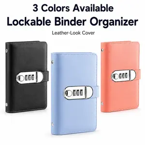 50 Envelope Savings Challenge Book with Password Lock, Money Saving Binder Book, Money Saving Book with Cash Envelopes, Fun to Reach Your Savings Goals, Savings Tracker Organizer (Blue)