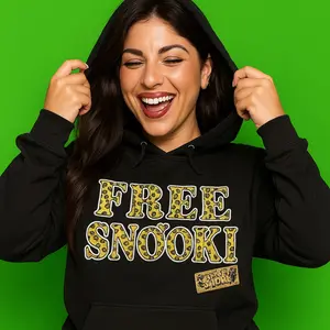 Free Snooki Leopard Print Hoodie – Funny Jersey Shore Sweatshirt for Women or Men – Unisex GTL Style Pullover – Soft Graphic Hoodie S to 5XL