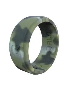 Men's Brush Camo Step Edge Q2X™ Silicone Ring