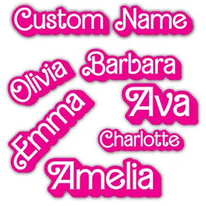 Custom Name Peel and Stick Vinyl Decal sticker for car window, laptop, and more.  SKU #F0955