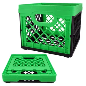Foldable Stackable Storage Box, 6 Gallon, 13"x13"x11", Plastic, Sports Gear, Toys, Pool Toys, Files