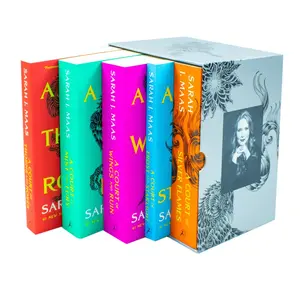 A Court of Thorns and Roses Series 5 Books Collection Set By Sarah J. Maas (A Court of Thorns and Roses, A Court of Mist and Fury, A Court of Wings and Ruin, A Court of Frost and Starlight & MORE!)