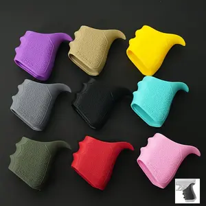 Tactical Grip Sleeve – Non-Slip Rubber Ring for Glock G19/G23/G32/G38 (Gen 1–2-5) & Universal Pistol Grips| Silicone Handle Cover for Airsoft, Training & Range Use Holster