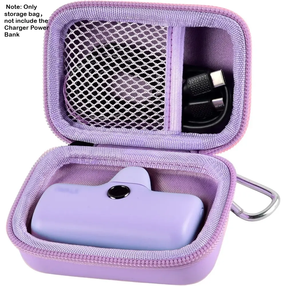 Portable Charger Power Bank Storage Case （Bag Only) for Swyop/for Feob/for Charmast/for JEJILL/for LanLuk/for VEGER/for iWALK/for Taegila/for Kuulaa and More Small Charging Battery Pack USB Power Cord