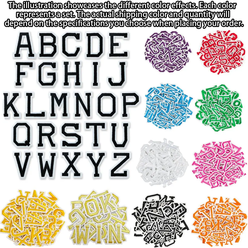 A-Z Letter Pattern Stylish Embroidery Patch, Letter Embroidery Design, Embroidering Design, Patch Embroidered, Embroidered Letters, 26/36pcs Ironing Patches, DIY Embroidery Accessories for Clothes, Jacket, Hat, Book, Backpack