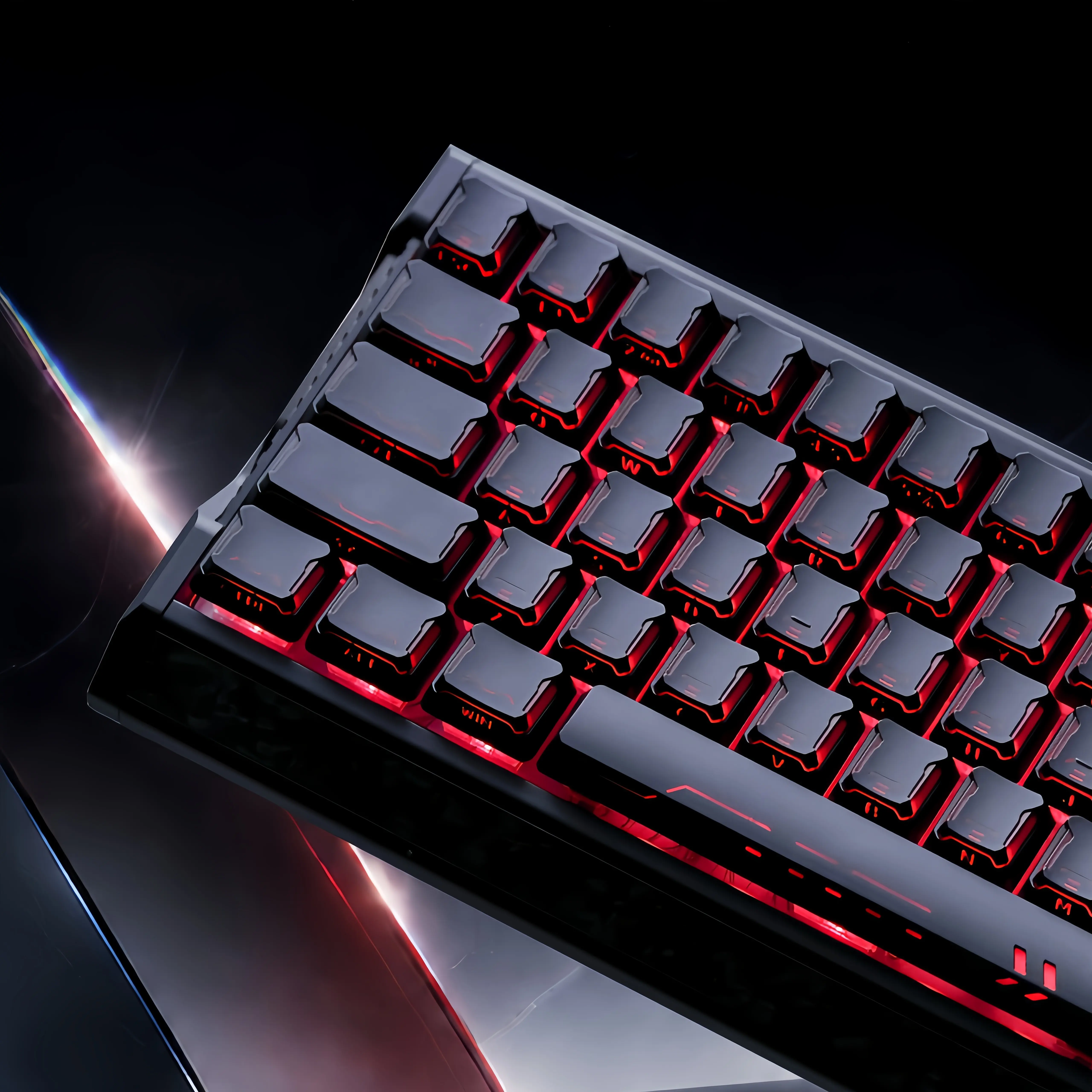 Womier Double Shot PBT Keycaps Set, Shine Through Custom Keys for All US Layout Cherry Mx Switch Mechanical Keyboard