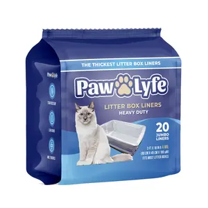 Jumbo Cat Litter Box Liners, 4 MIL Thick and Heavy Duty