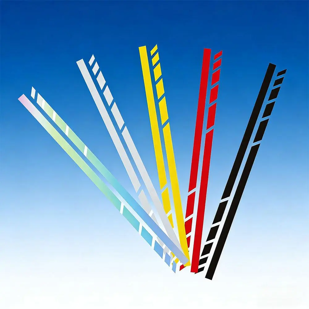 Sports Strip Motorcycle Stickers Fuel Tank Helmet Decor Waterproof Car Rearview Mirror Vinyl Decals Vehicle Accessories