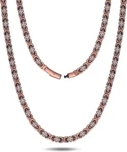 Jecanori Copper Necklace for Men Women, 99.99% Pure Copper Magnetic Chains with 3500 Gauss Ultra Strength Neodymium Magnets, Adjustable with Sizing Tool Modern Versatile Accessories