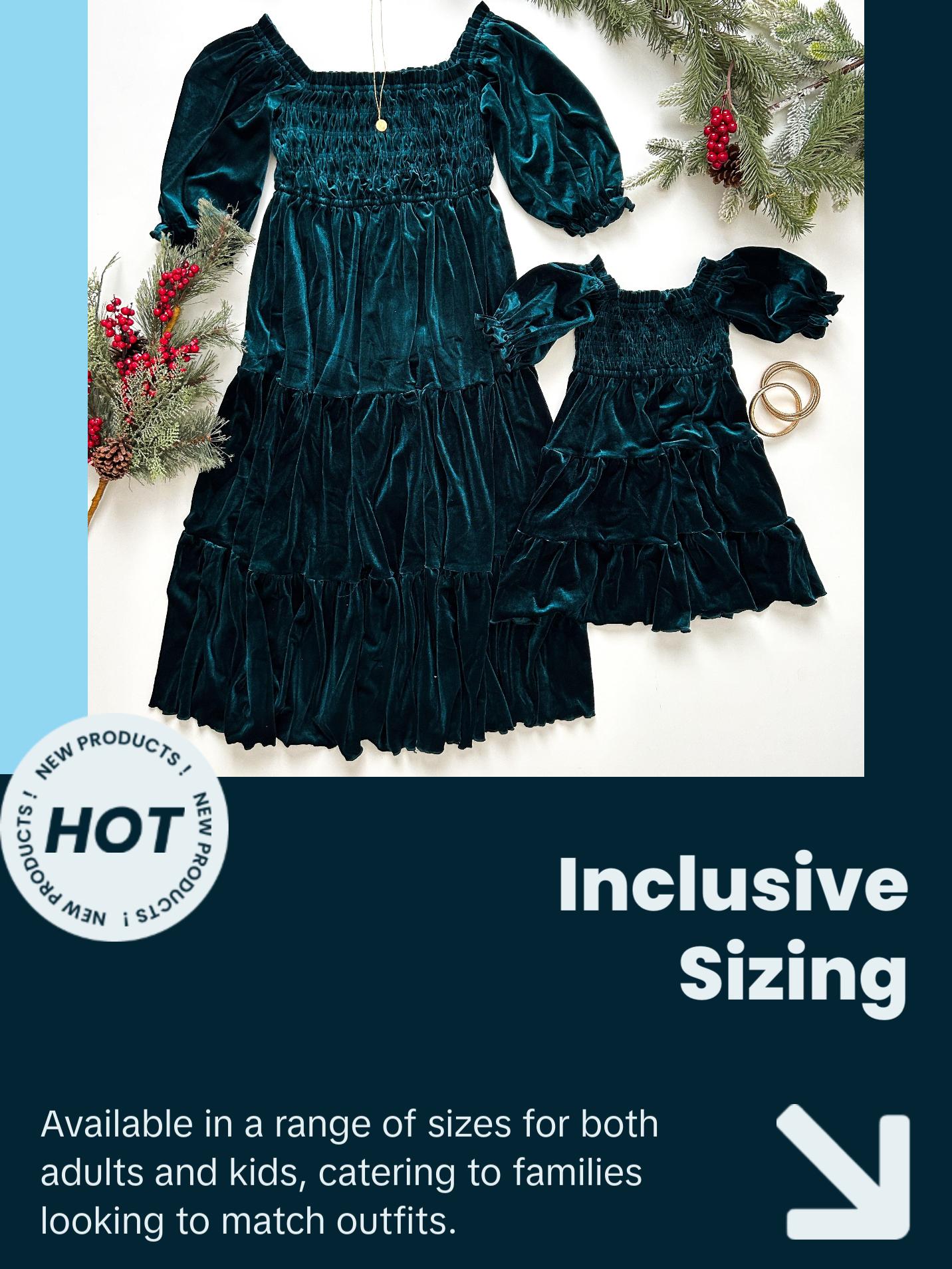 sachin and babi light blue dress Mom Daughter Girls Smock Dress Vacation Dad Son Floral Shirts Sister  Brother Twins Clothing Holiday Look Family Matching Clothes
