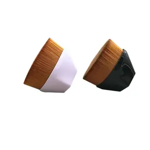 Foundation Brush BB Cream Makeup Brushes Loose Powder Brush Flat Kit - Soft Synthetic Hair, Black & White Options, 6.5*3.5*2.5cm