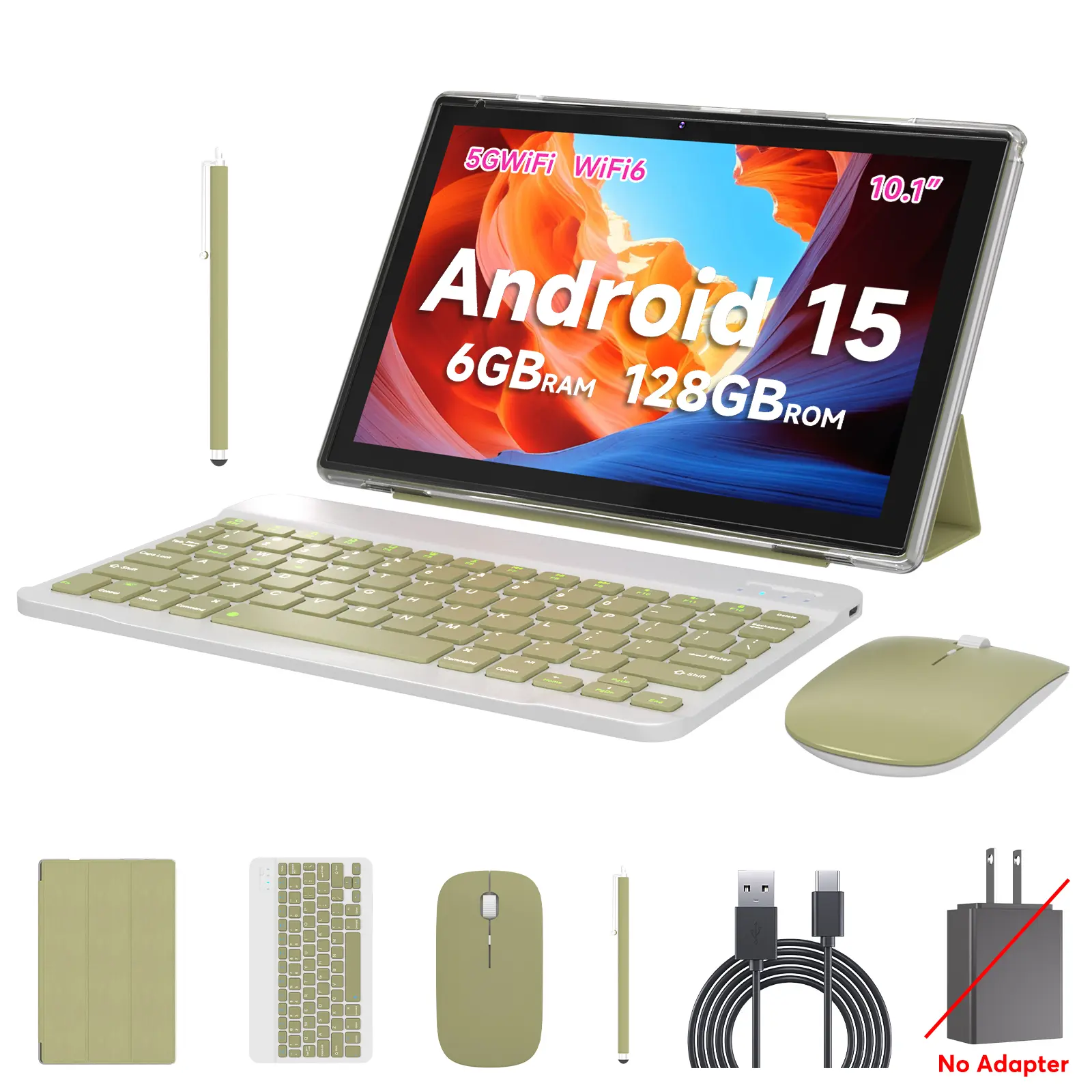PEICHENG 2026 Android 15.0 Tablet with 10.1