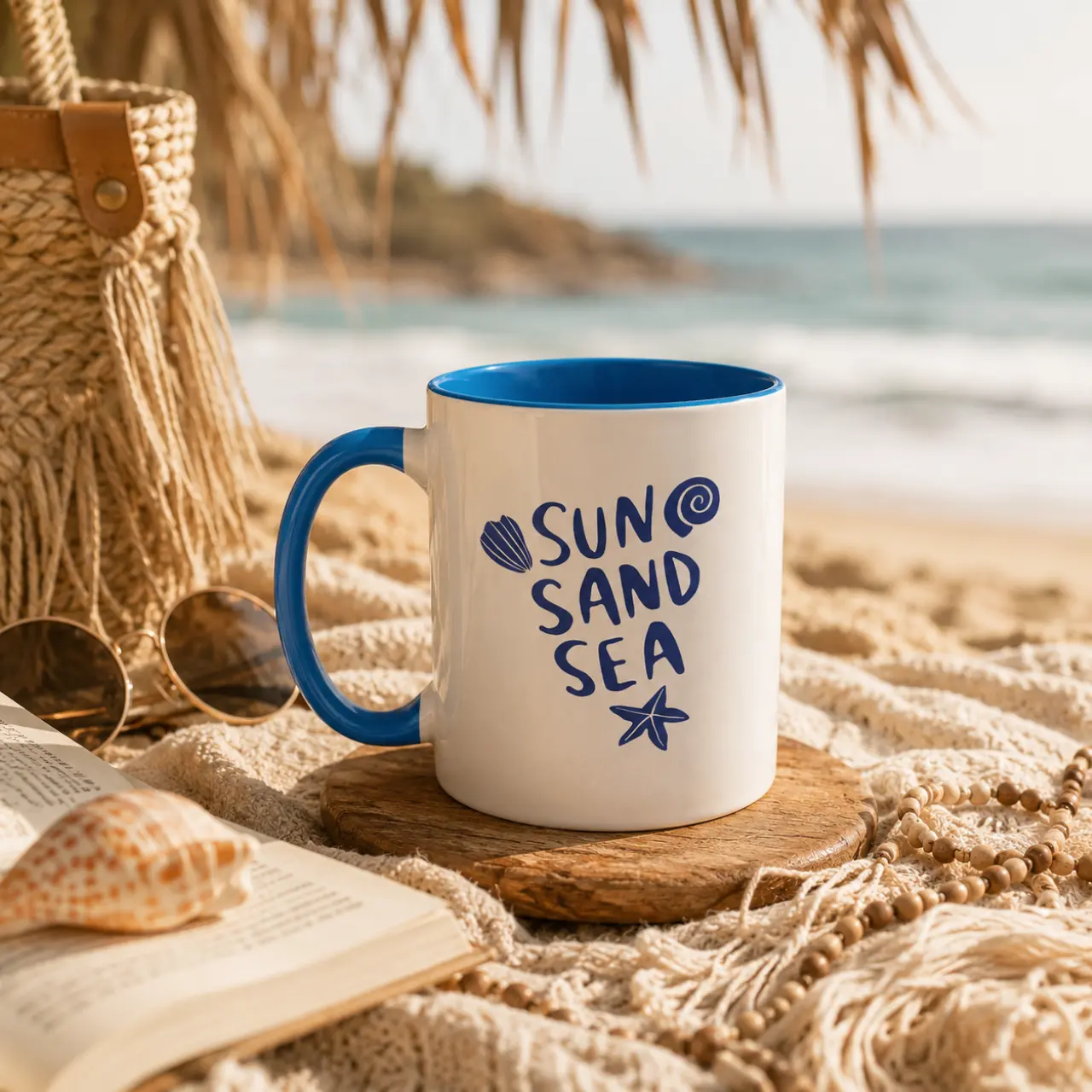 Sun Sand Sea Beach Mug – Coastal Coffee Cup for Beach Lovers