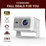 [US warehouse] Magcubic HY350MAX Projector 900ANSI Auto Focus 8K Decode Android 14 Allwinner H726 Built-in 15W HiFi Speaker Dual WiFi6 BT5.4 Native 1080P Portable Smart Home Cinema Movie Night Gift Projectors For Bedroom #TechVibes