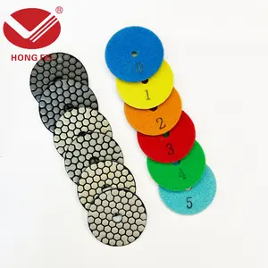 8 cm diamond dry grinding discs for angle grinders — stone polishing, stone countertop polishing, tile/slate sanding, stone marble granite slate tile dry grinding and polishing discs. Angle grinder does not require water for sanding discs.