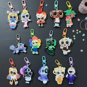 Dandy's World Acrylic Keychains – Pebble, Dandy, Astro, Shrimpo, Vee, Shelly, Sprout & More – Cute Acrylic Charms, Perfect Gift for Fans & Collectors, Bag Accessories Cute Gifts
