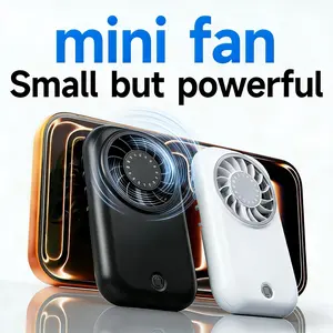 Portable Mini Fan - 5 Speed Adjustable & USB Rechargeable, Powerful Handheld Personal Fan for Home, Office, Travel & Makeup