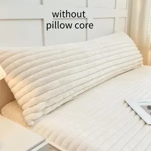 1pc/2pc Faux Rabbit Fur Pillowcase Set, Long Milk Velvet Pillow Cover, Couple Pillow Case, Hotel Home Bedroom Decor, Bedding Accessories