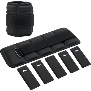 Soft Iron Z-Fit Ankle Weights 1 Pair Adjustable, 4LB/7LB/10LB for Women Men, Ultra Thin  Weights with Adjustable Straps, Arm Weight for Gym  Yoga Jogging Walking