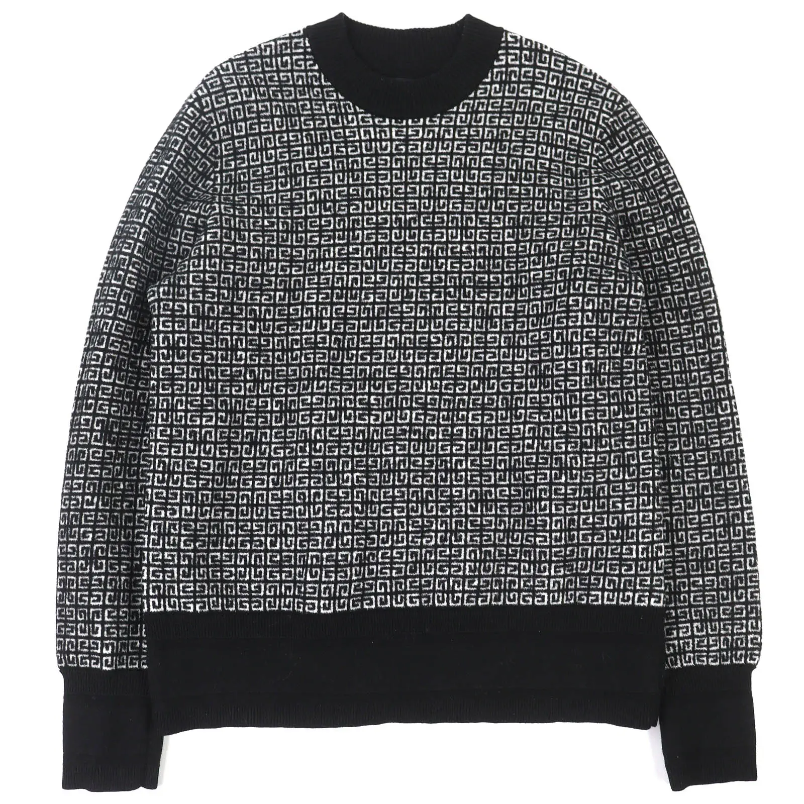 Pre-owned GIVENCHY Wool Small Leather Goods 4G logo sweater