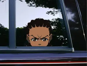 Riley Freedman Peeker Peeking Sticker Car Decals Stickers Waterproof Weatherproof Vinyl Laptop Decals The Boondocks Comics