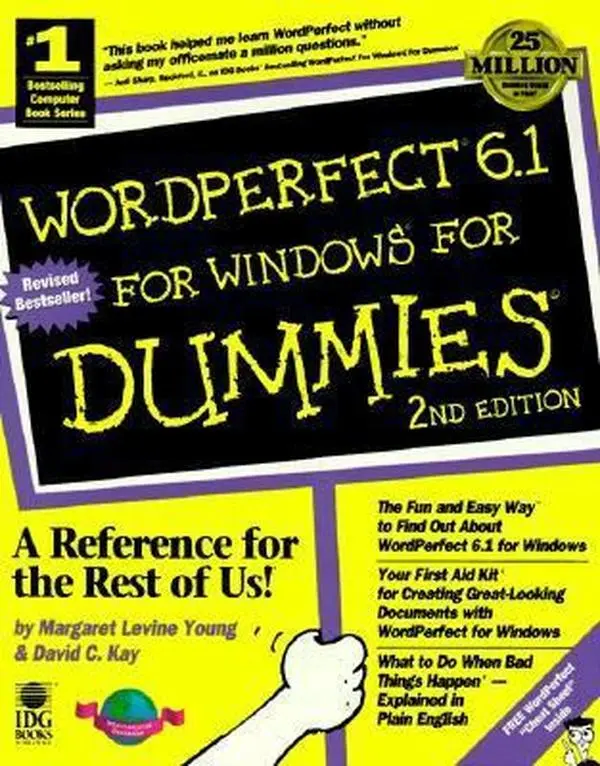 USED-WordPerfect 6.1 For Windows For Dummies by Margaret Levine Young (Paperback)