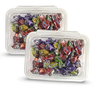 Mixed Fruit Filled Nostalgic Grandma Candy | Classic Apple, Pineapple, Grape and Strawberry Fruity Liquid Center Treats | 2 Bulk 8 Oz Tubs (1 Lb Total)