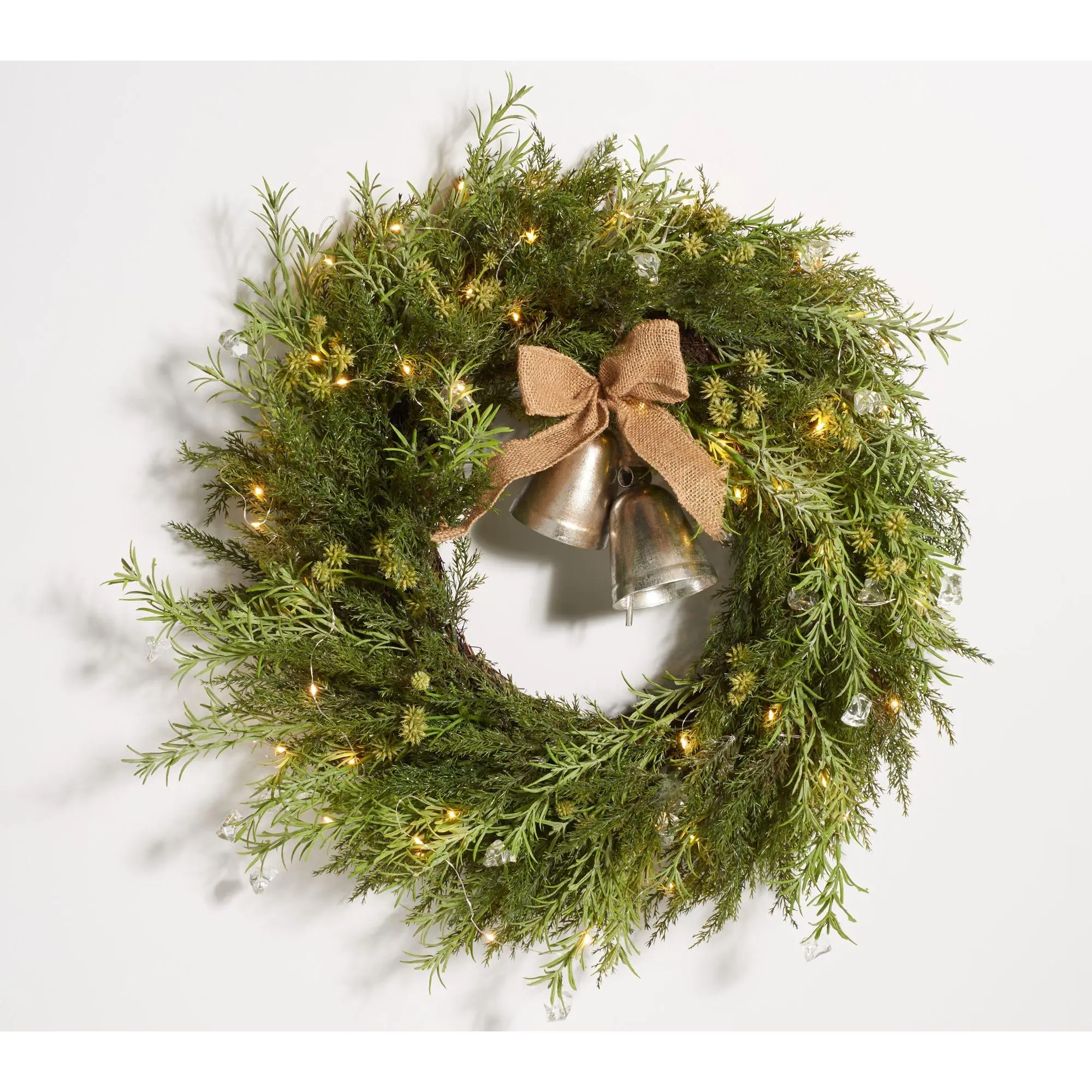 Safavieh Faux 22" Pine LED Wreath