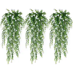 Large Faux Artificial Hanging Plants, Wall Plants for Outdoors, Fake Hanging Plant Greenery Vine, Hanging Plant Vines, Outdoor Plants Decor