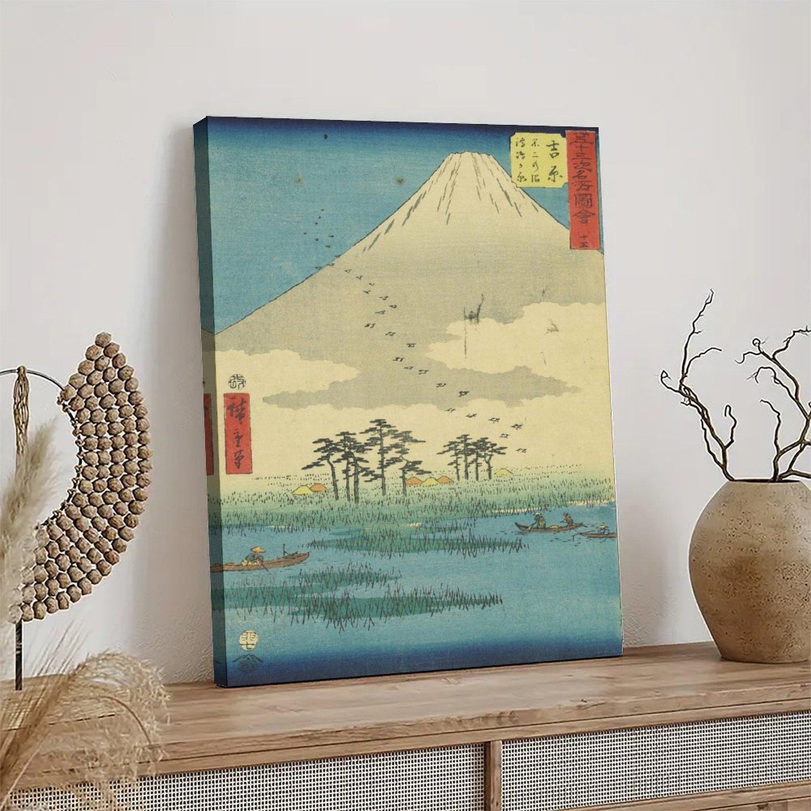 Vintage Poster Asian Style Yoshiwara Poster Decorative Painting Canvas Wall Art Picture Print Modern Family Bedroom Decor