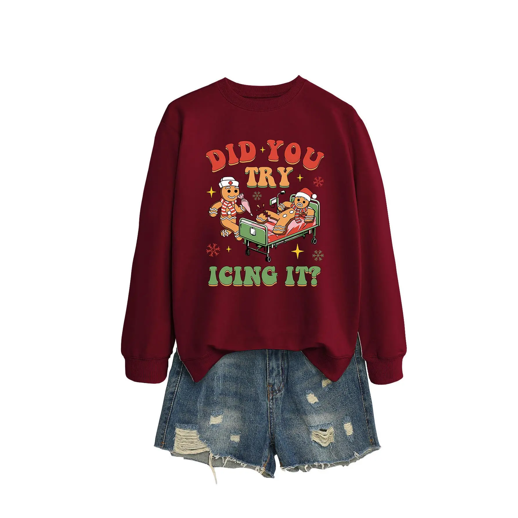 Wine red hoodie (color picture)