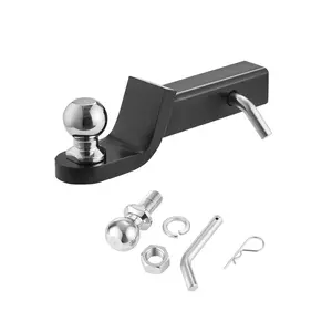 VEVOR Trailer Hitch, Summervibes,Summervibes, Fits 2 Inches Receiver, Trailer Hitch Ball Mount with 2 Inches Ball and Pin, 7500 lbs Capacity Ball Hitch, 2 Inches Drop, Tow Hitch for Heavy Duty Truck with Carbon Steel, Black