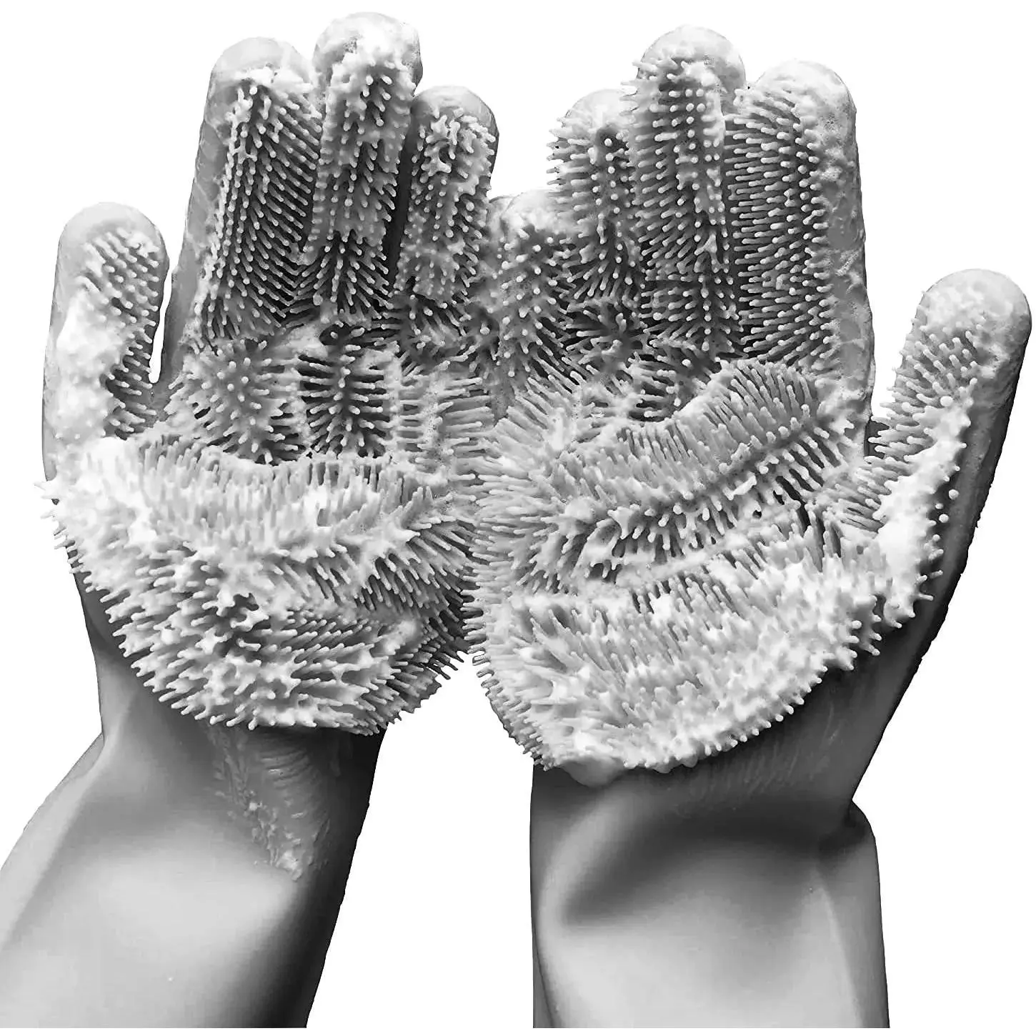 Selected Silicone Scrubbing Gloves Multi Purpose Cleaning