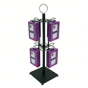 Countertop Spinner Rack 360¡ã Rotating Hook Display Stand for Retail Items 15375
