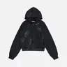 Aelfric Eden Hotfix Rhinestone Star Zip Up Hoodie Vintage Washed Hoodies Streetwear Hooded Sweatshirts Jackets Unisex zip up hoodie
