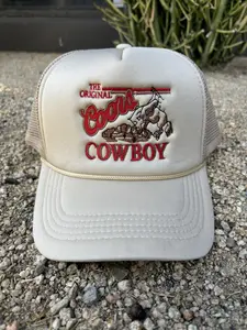 Original coors cowboy tan trucker hat