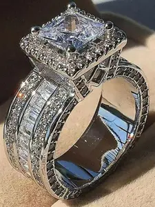 Luxury Rhinestone Decorated Ring, Statement Multi Ring, Statement Rings, Fashion Hand Accessories for Men, Daily Clothing Decor for Party, Trendy All-match & Exquisite Jewelry for Birthday Gift, Trendy Jewellery Accessories, Jewelry Gifts