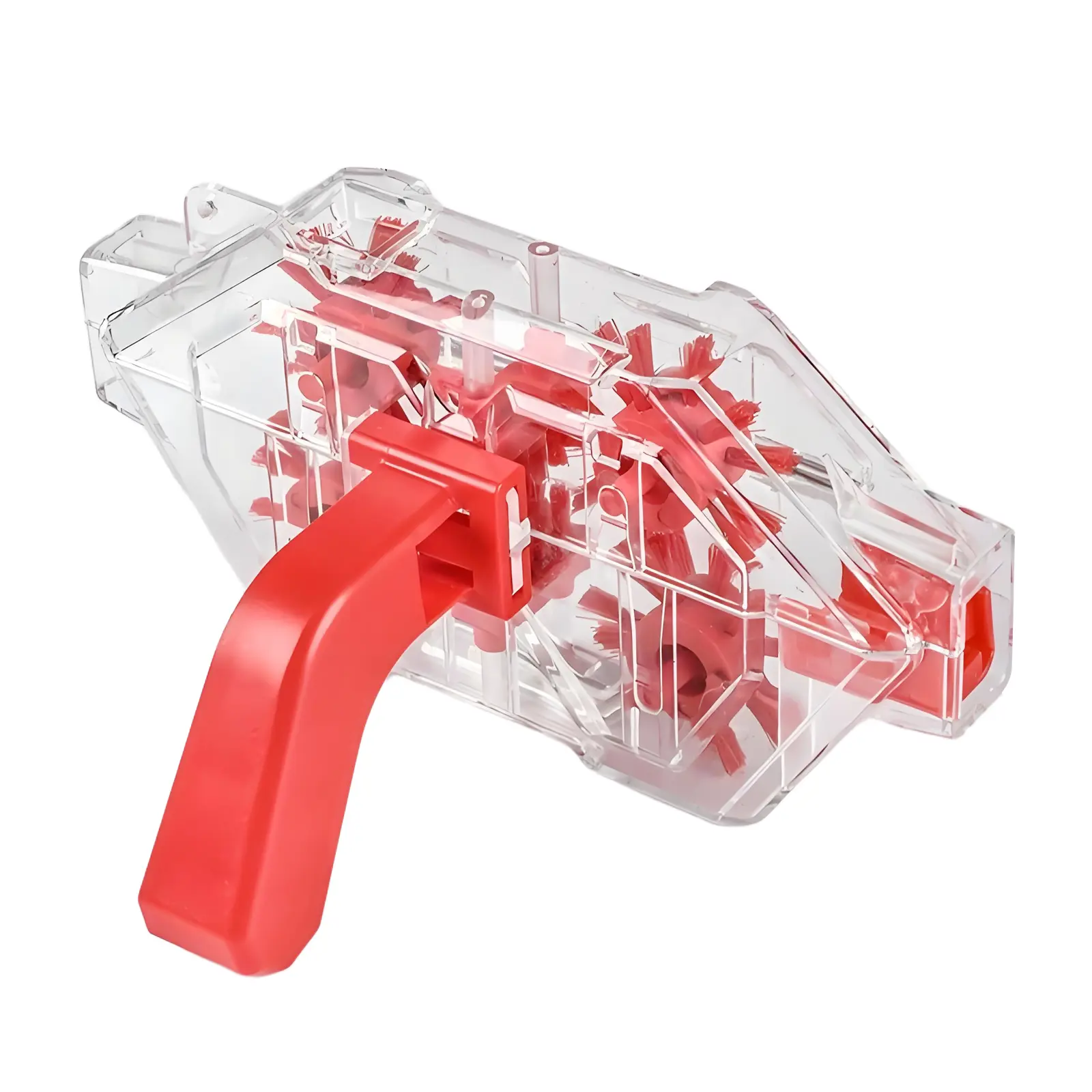 Bicycle Chain Cleaner – Rotating Brushes Functional Cycling Tool with Transparent Washer and Handle Grip for Chain Cleaning, Functional Tool