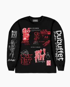 Dubuffet Sweatshirt with Statement Design and Comfortable Fabric Blend - Art Brut Edition Casual Fashion