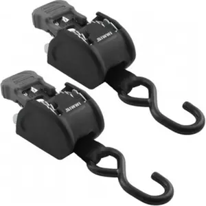 212 MAIN 1 in. Self-Retract Transom Tie-Down Boat Buckle System - Outdoor 2-Pack, Compact, Dual Locks, 1-Bolt Fix for Water Sports, Kayaking (Model 106877)