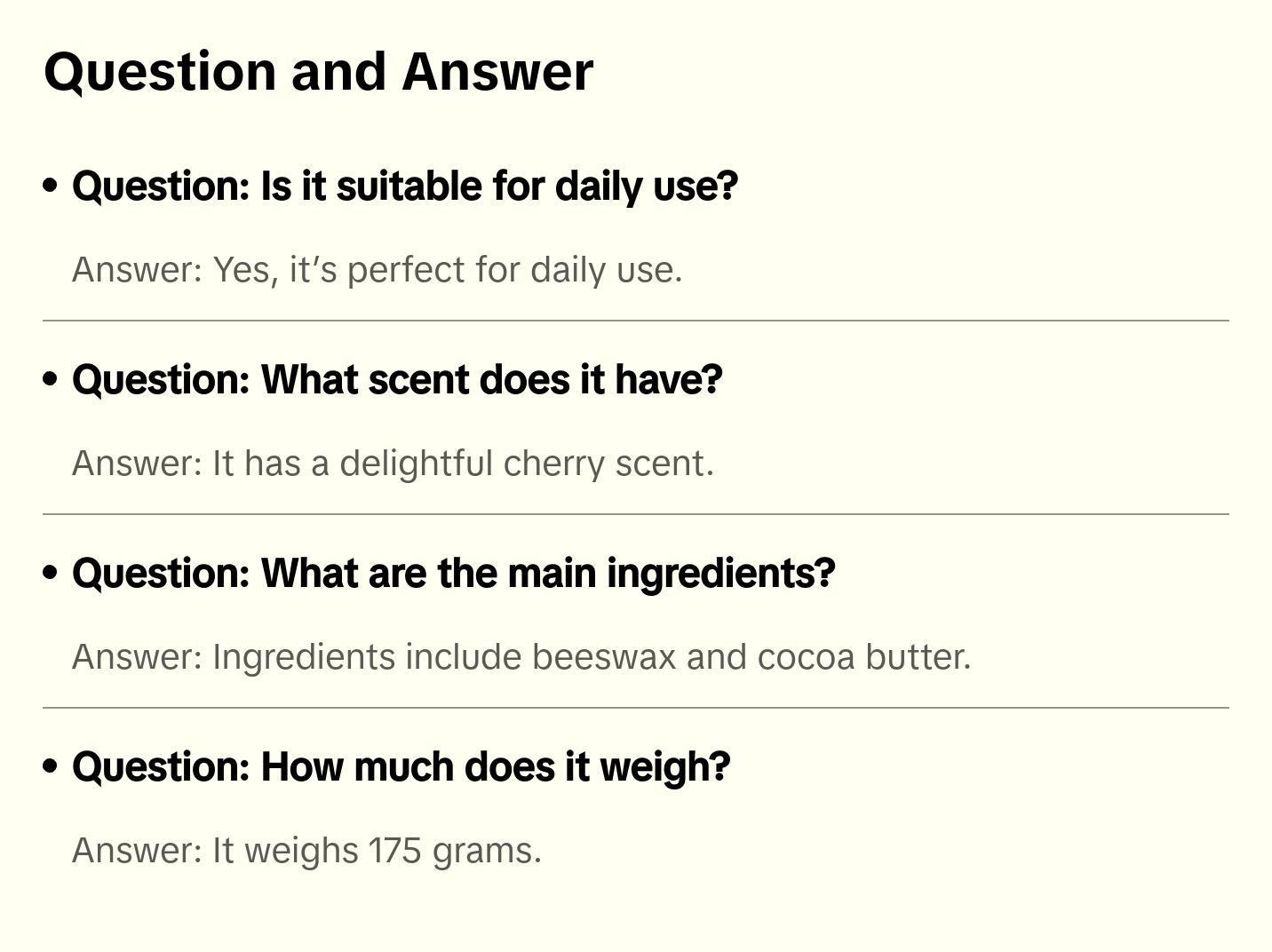 Silky Body Cream (Cherry)